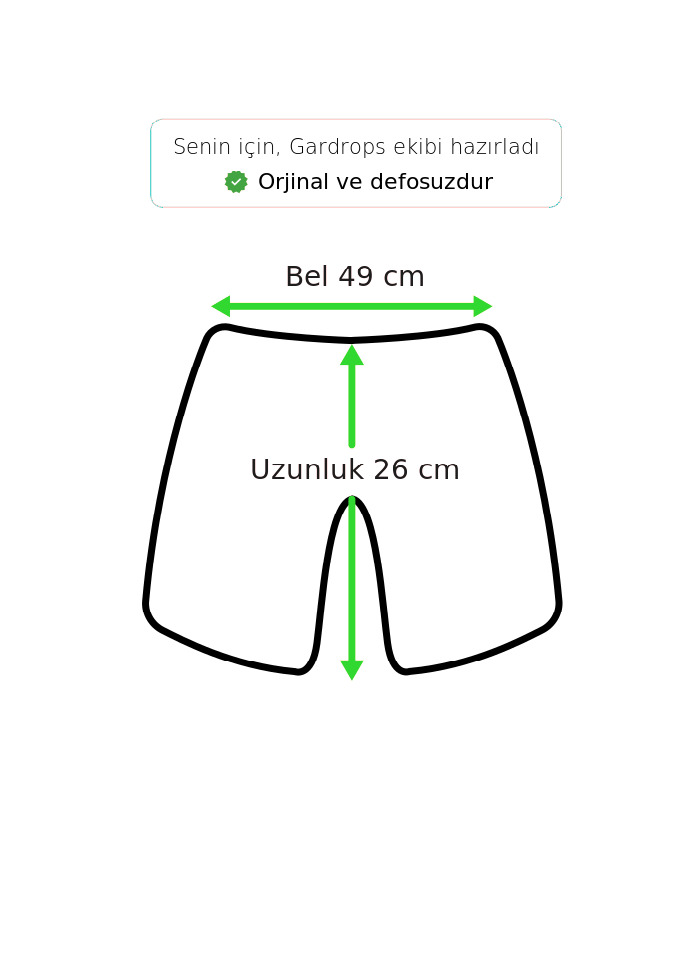 Vintage Love Mini Şort %70 İndirimli. - Görsel 5