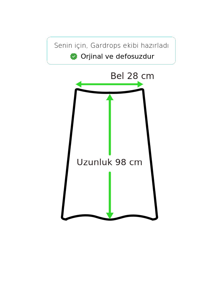 Vintage Love Midi Etek %70 İndirimli. - Görsel 5